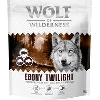 Produktbild von Wolf of Wilderness Ebony Twilight Hundefutter Adult Wildschwein und Büffel getreidefrei 12 kg