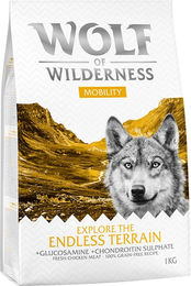 Produktbild von Wolf of Wilderness Explore The Endless Terrain Mobility Hundefutter Huhn und Wild getreidefrei 5 x 1 kg - 5 x 1 kg