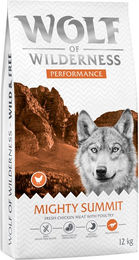 Produktbild von Wolf of Wilderness Explore The Mighty Summit Performance Hundefutter Huhn getreidefrei 2 x 12 kg