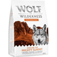 Produktbild von Wolf of Wilderness Explore The Mighty Summit Performance Hundefutter Huhn und Wild getreidefrei 400 g
