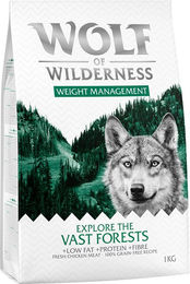 Produktbild von Wolf of Wilderness Explore The Vast Forests Hundefutter Huhn Weight Management Getreidefrei 1 kg - 1 kg