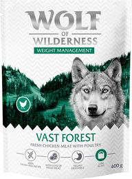 Produktbild von Wolf of Wilderness Explore The Vast Forests Hundefutter Huhn Weight Management getreidefrei 400 g