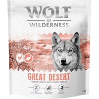 Produktbild von Wolf of Wilderness Great Desert Hundefutter Adult Pute getreidefrei 1 kg