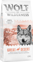 Produktbild von Wolf of Wilderness Great Desert Trockenfutter Pute getreidefrei 2 x 12 kg - 2 x 12 kg