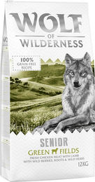 Produktbild von Wolf of Wilderness Green Fields Hundetrockenfutter Senior Lamm getreidefrei 24 kg - 2 x 12 kg