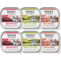 Produktbild von Wolf of Wilderness Hund Adult Mousse Mixpaket Rind Pute Lamm getreidefrei monoprotein 6 x 300 g - 6 x 300 g