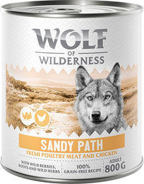 Produktbild von Wolf of Wilderness Hundefutter Adult Geflügel mit Huhn Getreidefrei 6 x 800 g - 6 x 800 g