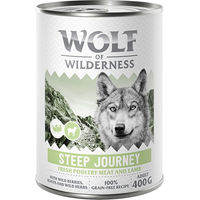 Produktbild von Wolf of Wilderness Hundefutter Adult Geflügel mit Lamm getreidefrei 6 x 400 g - 6 x 400 g