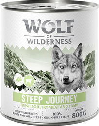Produktbild von Wolf of Wilderness Hundefutter Adult Geflügel mit Lamm getreidefrei 6 x 800 g - 6 x 800 g