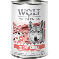 Produktbild von Wolf of Wilderness Hundefutter Adult Geflügel mit Rind Getreidefrei Monoprotein 400 g - 400 g