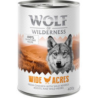Produktbild von Wolf of Wilderness Hundefutter Adult Huhn Getreidefrei Sparpaket 24 x 400 g - 6 x 400 g