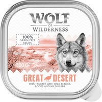 Produktbild von Wolf of Wilderness Hundefutter Adult Single Meat Great Desert Pute Getreidefrei 24 x 300 g Schalen - 24 x 300 g