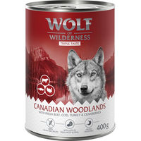 Produktbild von Wolf of Wilderness Hundefutter Adult Taste of Canada Getreidefrei Rind Kabeljau Truthahn 24 x 400 g - 24 x 400 g