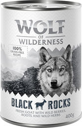 Produktbild von Wolf of Wilderness Hundefutter Adult Ziege Getreidefrei mit hohem Fleischanteil 24 x 400 g - 24 x 400 g