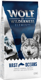 Produktbild von Wolf of Wilderness Hundefutter Fisch Single Meat Sensitiv Vast Oceans Getreidefrei Monoprotein 2 x 12 kg - 2 x 12 kg