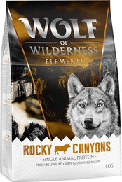 Produktbild von Wolf of Wilderness Hundefutter Rocky Canyons Rind Single Meat Monoprotein Getreidefrei Sensitive 1 kg - 1 kg