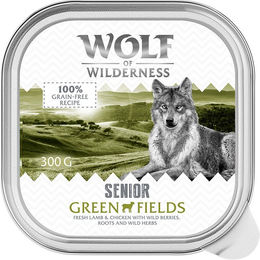 Produktbild von Wolf of Wilderness Hundefutter Senior Duo-Protein Lamm und Huhn Getreidefrei 6 x 300 g Schalen - 6 x 300 g