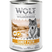 Produktbild von Wolf of Wilderness Hundefutter Senior Geflügel mit Huhn getreidefrei 6 x 400 g - 6 x 400 g