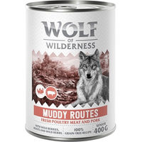Produktbild von Wolf of Wilderness Hundefutter Senior Geflügel mit Schwein getreidefrei 6 x 400 g - 6 x 400 g