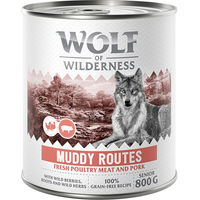 Produktbild von Wolf of Wilderness Hundefutter Senior Geflügel mit Schwein getreidefrei 6 x 800 g - 6 x 800 g