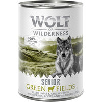 Produktbild von Wolf of Wilderness Hundefutter Senior Lamm & Huhn Getreidefrei 6 x 400 g - 24 x 400 g