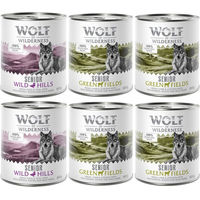 Produktbild von Wolf of Wilderness Hundefutter Senior Mixpaket Getreidefrei 6 x 800 g Lamm Huhn Ente Kalb - 6 x 800 g
