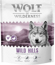 Produktbild von Wolf of Wilderness Hundefutter Wild Hills Ente Adult Getreidefrei 1 kg