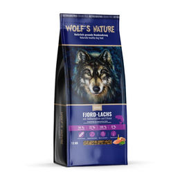 Wolf of Wilderness Hundetrockenfutter Light & Senior Fjord-Lachs Getreidefrei 8 kg – Bild 1 von 2