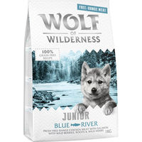 Produktbild von Wolf of Wilderness Junior Blue River Hundefutter Huhn und Lachs getreidefrei 1 kg - 1 kg