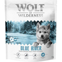 Produktbild von Wolf of Wilderness Junior Blue River Hundefutter Lachs und Huhn getreidefrei