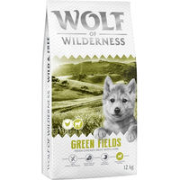Produktbild von Wolf of Wilderness Junior Green Fields Hundefutter Lamm getreidefrei 2 x 12 kg