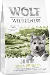 Produktbild von Wolf of Wilderness Junior Green Fields Hundefutter Lamm mit Huhn getreidefrei 5 x 1 kg - 1 kg