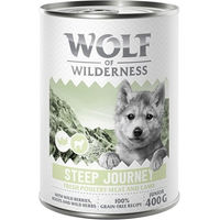 Produktbild von Wolf of Wilderness Junior Hundefutter Geflügel mit Lamm getreidefrei 6 x 400 g - 6 x 400 g