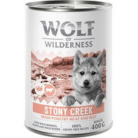 Produktbild von Wolf of Wilderness Junior Hundefutter Geflügel mit Rind getreidefrei 400 g - 400 g