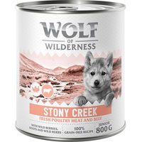 Produktbild von Wolf of Wilderness Junior Hundefutter Geflügel mit Rind getreidefrei 6 x 800 g - 6 x 800 g