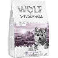 Produktbild von Wolf of Wilderness Junior Wild Hills Hundefutter Ente getreidefrei 400g - 400 g