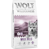 Produktbild von Wolf of Wilderness Junior Wild Hills Hundefutter Ente Huhn getreidefrei 12 kg
