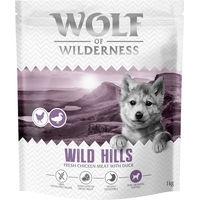 Produktbild von Wolf of Wilderness Junior Wild Hills Hundefutter Ente und Huhn getreidefrei 400 g