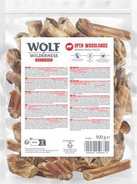 Produktbild von Wolf of Wilderness Ochsenziemerstücke Open Woodlands Kausnack für Hunde getreidefrei monoprotein 500g
