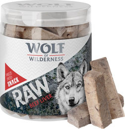 Produktbild von Wolf of Wilderness RAW Snacks Gefriergetrocknete Belohnungssnacks Rinderleber Getreidefrei 4 x 90 g - 4 x 90 g