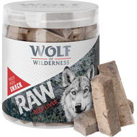 Produktbild von Wolf of Wilderness RAW Snacks Gefriergetrocknete Belohnungssnacks Rinderleber Getreidefrei 4 x 90 g - 4 x 90 g