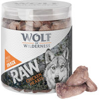 Produktbild von Wolf of Wilderness RAW Snacks Gefriergetrocknete Hühnerherzen Getreidefrei 4 x 70 g - 4 x 70 g