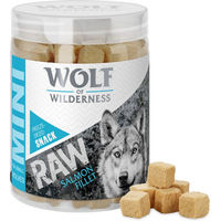 Produktbild von Wolf of Wilderness RAW Snacks Gefriergetrocknete Mini Lachsfilet Würfel für Hunde 50 g