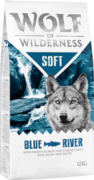 Produktbild von Wolf of Wilderness Soft Blue River Lachs Hundefutter getreidefrei 2 x 12 kg - 2 x 12 kg