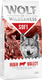 Produktbild von Wolf of Wilderness Soft High Valley Hundefutter Rind getreidefrei 2 x 12 kg - 2 x 12 kg