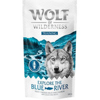 Produktbild von Wolf of Wilderness Training Explore the Blue River Hundetraining Huhn und Lachs getreidefrei 3 x 100 g - 3 x 100 g