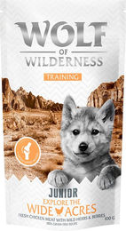 Produktbild von Wolf of Wilderness Training Junior Belohnungssnack Huhn getreidefrei 3 x 100 g - 3 x 100 g