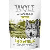 Produktbild von Wolf of Wilderness Wild Bites Green Fields Hundesnack Lamm Monoprotein Getreidefrei 3 x 180 g - 3 x 180 g