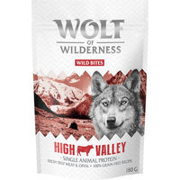 Produktbild von Wolf of Wilderness Wild Bites High Valley Hundesnack Rind Monoprotein Getreidefrei 3 x 180 g - 3 x 180 g
