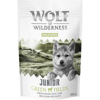 Produktbild von Wolf of Wilderness Wild Bites Junior Green Fields Hundesnack Lamm und Huhn getreidefrei 3 x 180 g - 3 x 180 g